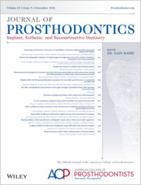 Journal of Prosthodontics, Full Archive (2008 – 2025)